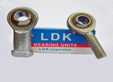 POS8L M8 x 1.25mm - 8mm Male Left Hand Thread LDK Rod End Bearing
